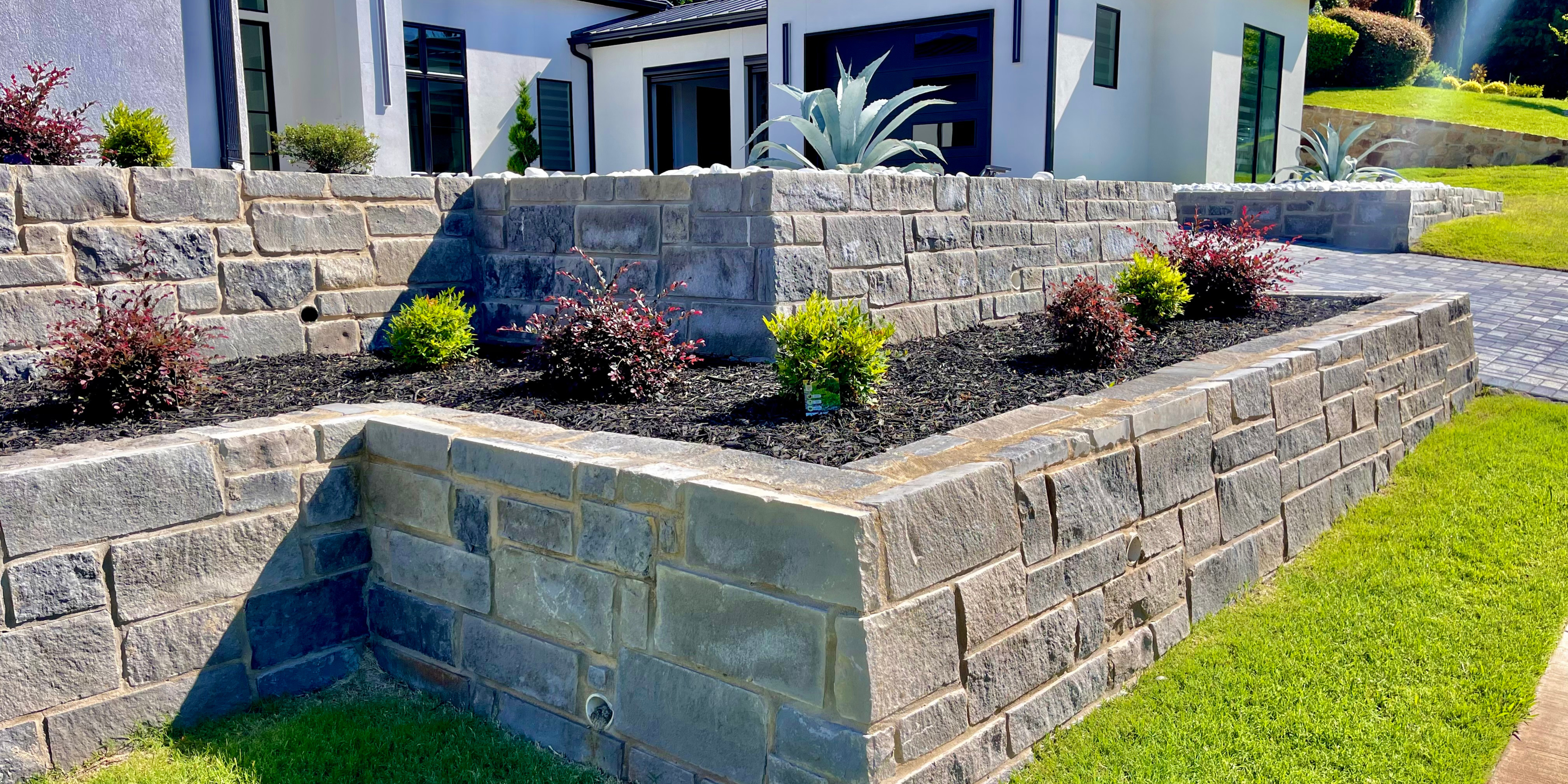 Completed masonry project